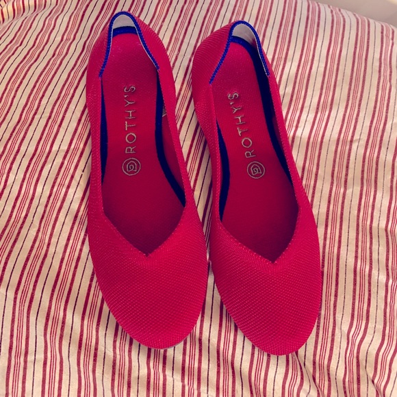 Rothy's Shoes - Rothys retired hot pink round toe flats 9